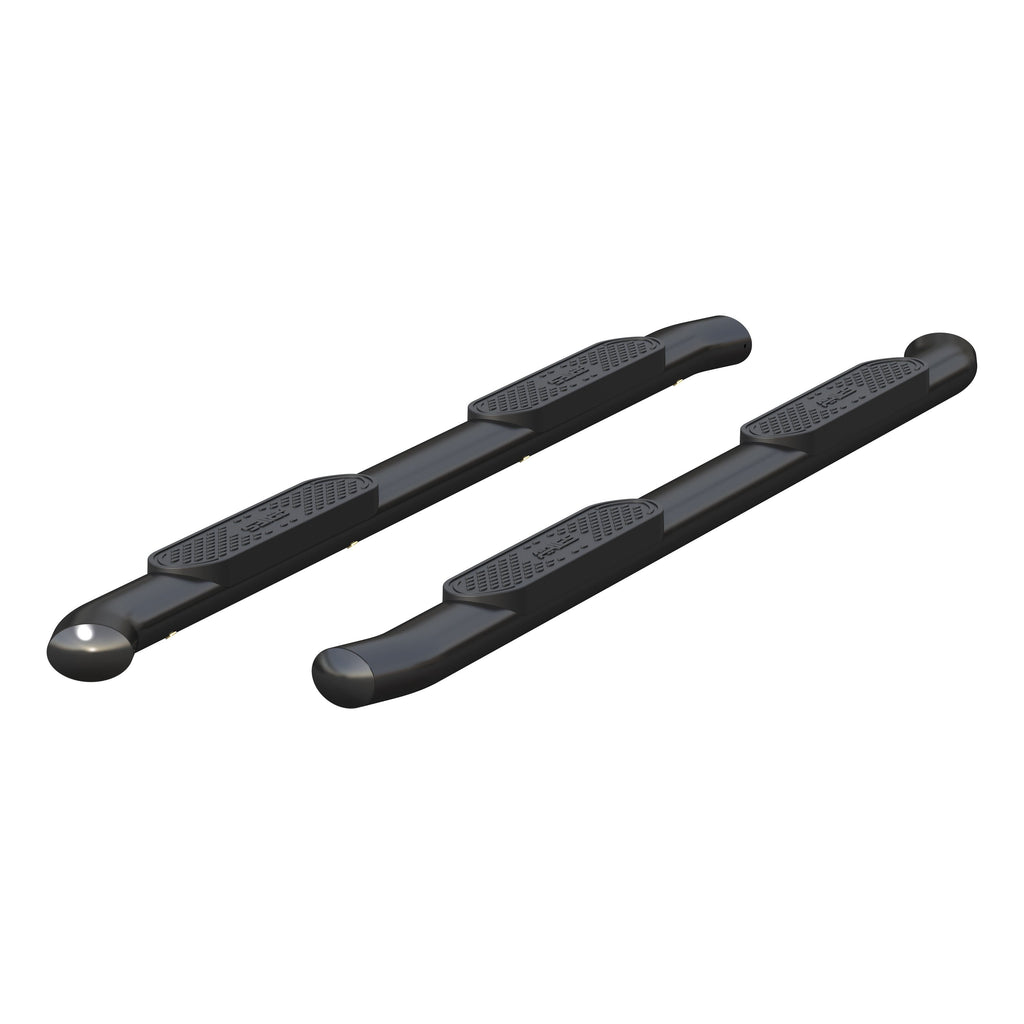 ARIES S224053 4" Black Steel Oval Side Bars, Select Silverado, Sierra 1500, 2500, 3500 Crew for Select Chevrolet Silverado 1500