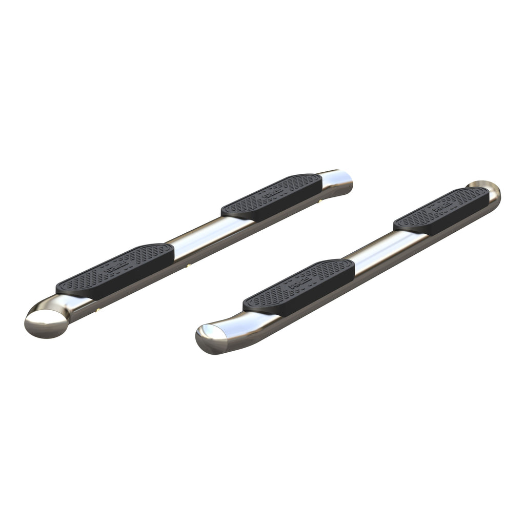 ARIES S224054-2 4" Polished Stainless Oval Side Bars, Select Silverado, Sierra 1500 Extended Cab for Select Chevrolet Silverado 1500