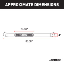 Load image into Gallery viewer, ARIES S225039 4" Black Steel Oval Side Bars, Select Dodge, Ram 1500, 2500, 3500 for Select Ram 2500
