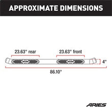 Load image into Gallery viewer, ARIES S229042-2 4in. Polished Stainless Oval Side Bars; Select Nissan Titan; XD - Truck Part Superstore