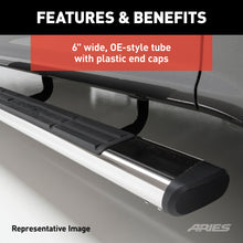 Load image into Gallery viewer, ARIES S2875 6in. x 75in. Polished Stainless Oval Side Bars (No Brackets) - Truck Part Superstore