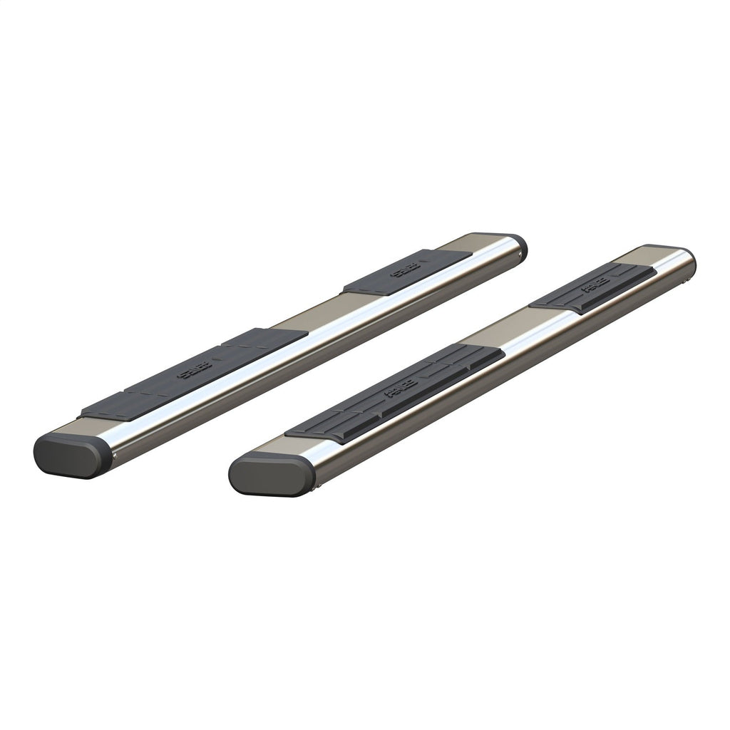 ARIES S2885 6in. x 85in. Polished Stainless Oval Side Bars (No Brackets) - Truck Part Superstore