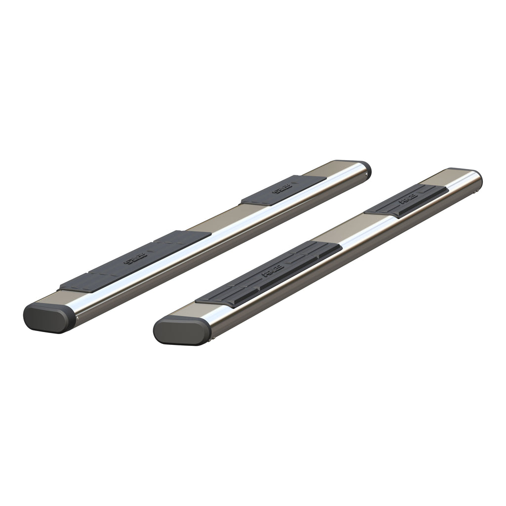 ARIES S2891 6in. x 91in. Polished Stainless Oval Side Bars (No Brackets) - Truck Part Superstore