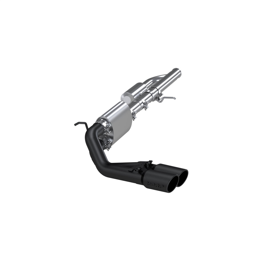 MBRP Exhaust S5081BLK Armor BLK Cat Back Exhaust System for Select Chevrolet Silverado 1500, Chevrolet Silverado LD, GMC Sierra 1500, GMC Sierra Limited