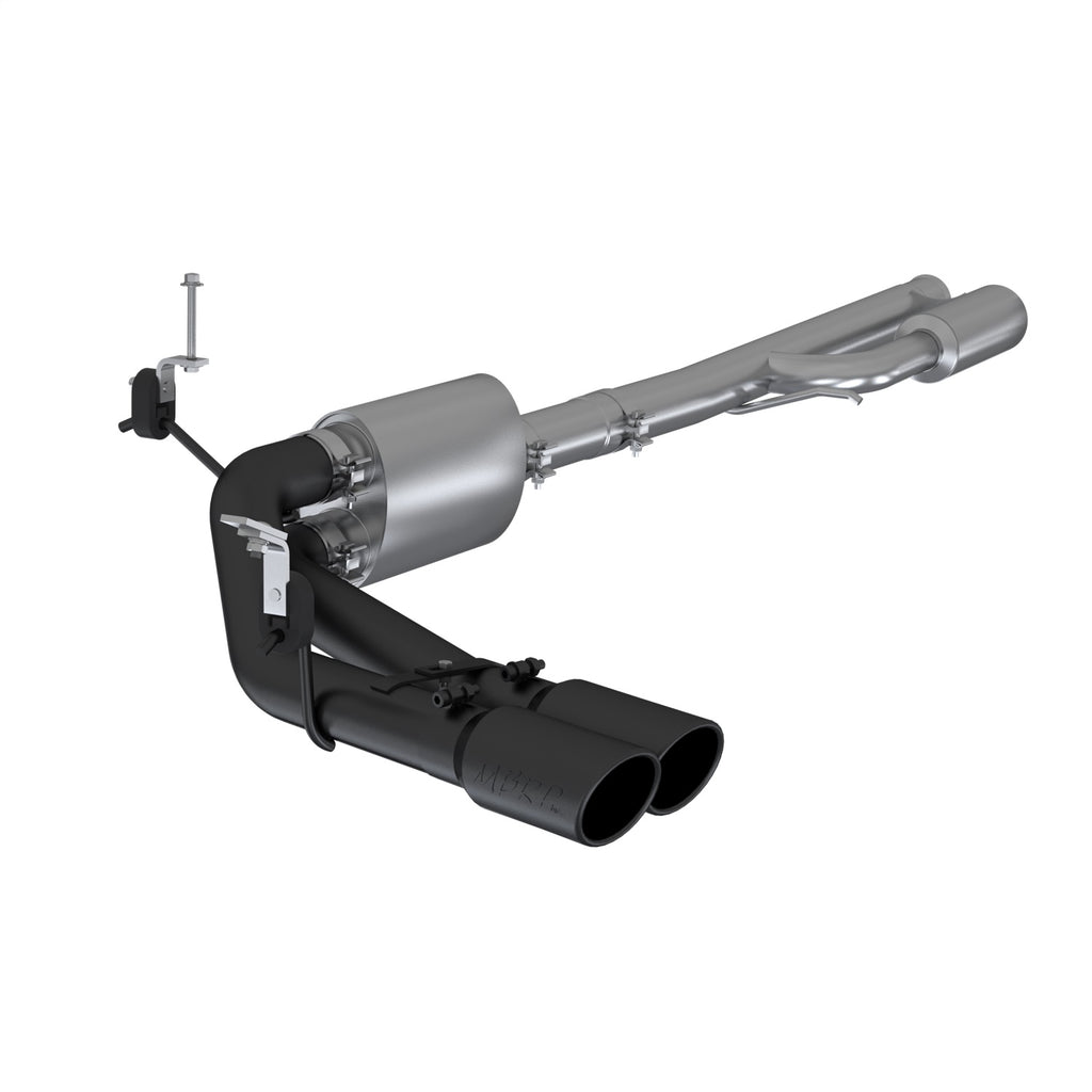 MBRP Exhaust S5092BLK Armor BLK Cat Back Exhaust System for Select Chevrolet Silverado 1500, Chevrolet Silverado LTD, GMC Sierra 1500, GMC Sierra Limited