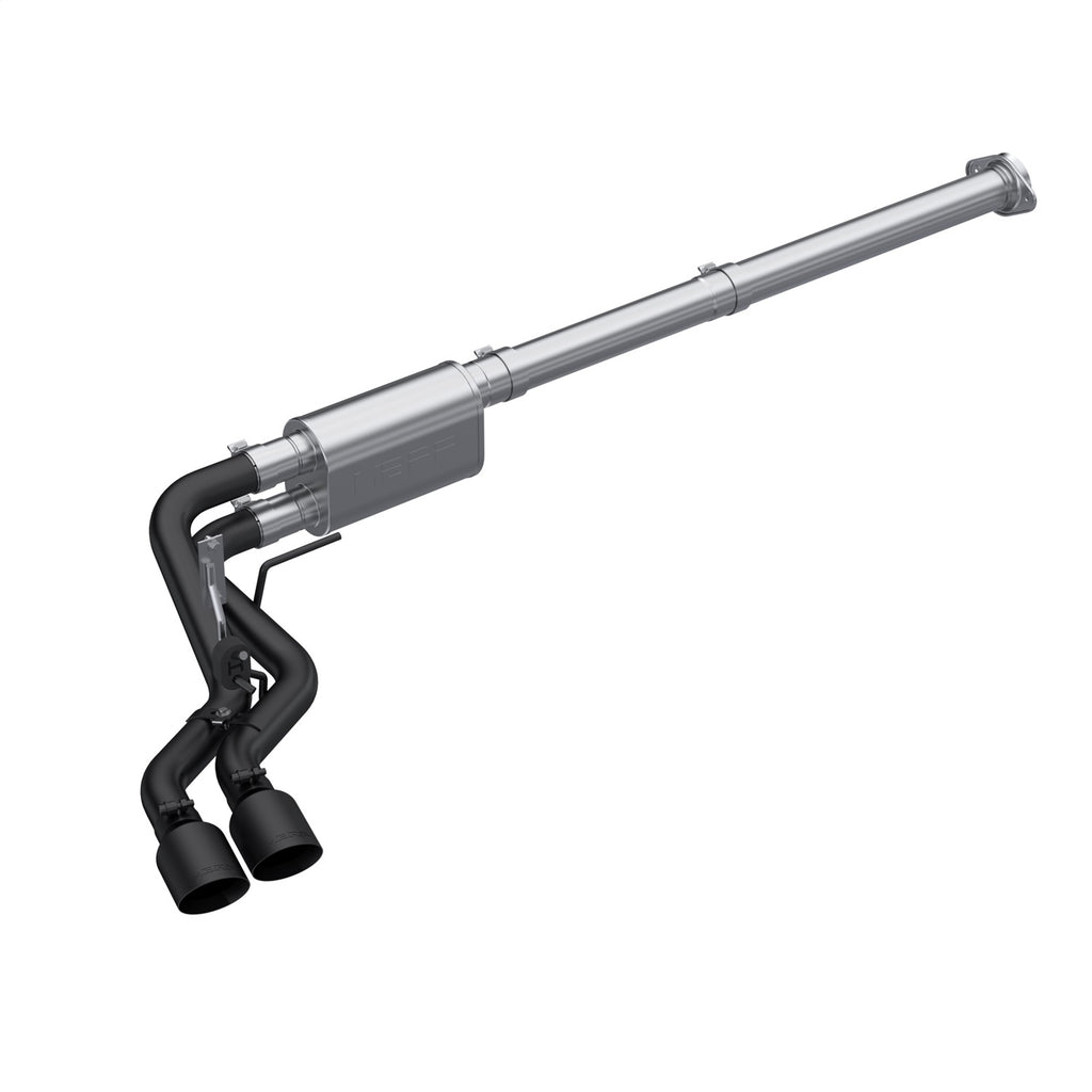MBRP Exhaust S5217BLK Armor BLK Cat Back Performance Exhaust System for Select Ford F-150