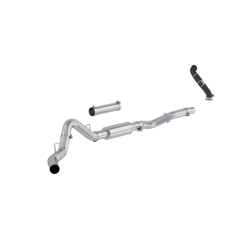 MBRP Exhaust S6007P Armor Lite Cat Back Exhaust System for Select Chevrolet Silverado HD, Chevrolet Silverado HD Classic, Chevrolet Silverado 3500, Chevrolet Silverado Classic, GMC Sierra HD, GMC Sierra HD Classic, GMC Sierra 3500, GMC Sierra Classic