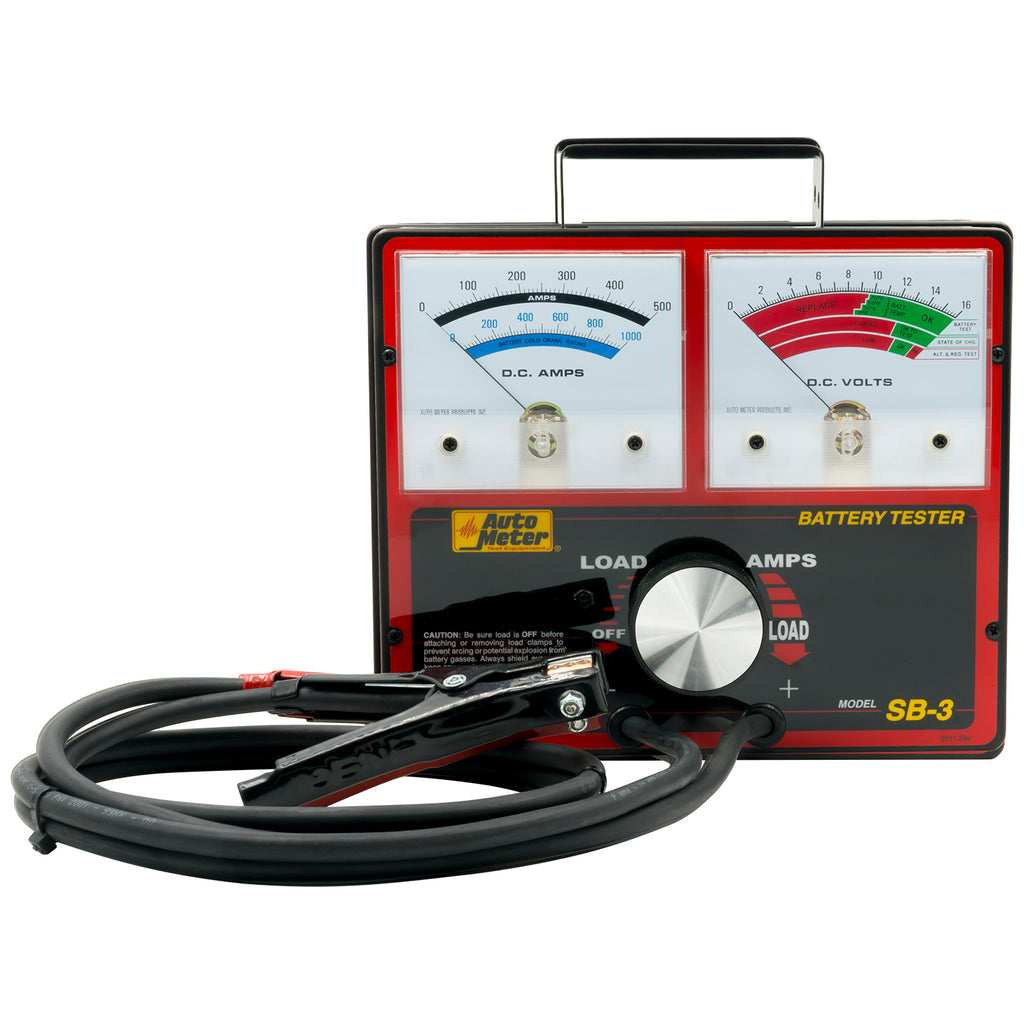AutoMeter SB-3 BATTERY TESTER, 500 AMP FOR 12 VOLT SYSTEMS