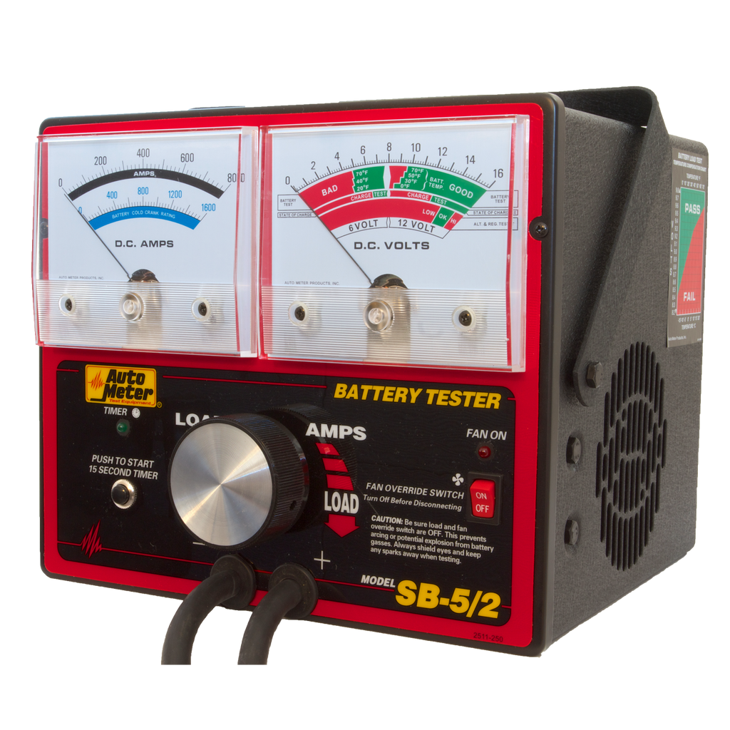 AutoMeter SB-5/2 BATTERY TESTER, 800 AMP W/UNLOADER