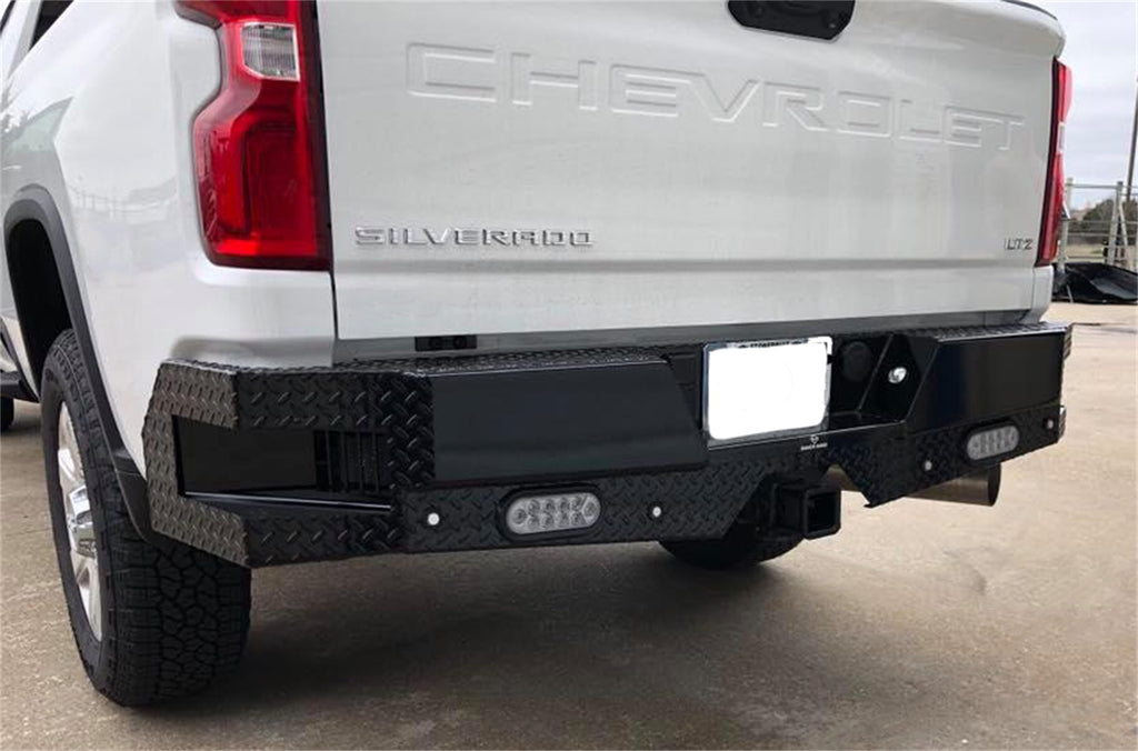 Ranch Hand SBC201BLSL Sport Series Back Bumper for Select Chevrolet Silverado 1500, Chevrolet Silverado HD, Chevrolet Silverado HD, GMC Sierra 1500, GMC Sierra HD, GMC Sierra HD