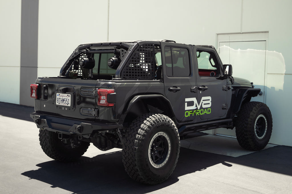 DV8 Offroad SBJL-01 Jeep Wrangler JL Rear Speaker & Light Bar Mount