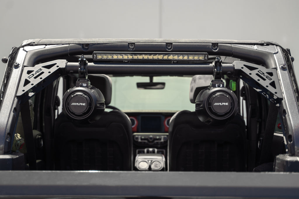 DV8 Offroad SBJL-01 Jeep Wrangler JL Rear Speaker & Light Bar Mount