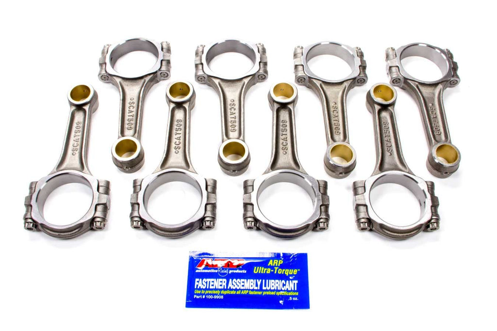 SCAT ENTERPRISES 2-ICR5090 SBF 4340 Forged I-Beam Rods 5.090