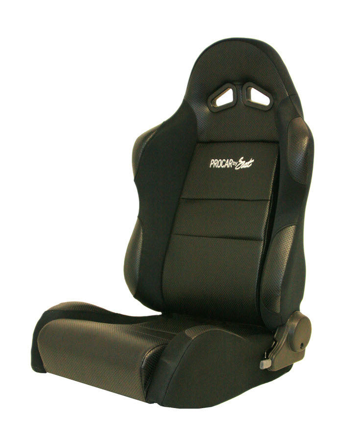 SCAT ENTERPRISES 80-1605-61L Sportsman Racing Seat - Left - Black Vinyl/Vlour