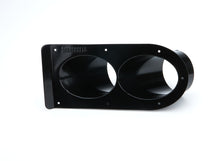 Load image into Gallery viewer, SCHOENFELD 350TSB-45-2 Pipe Shield Black Dual Outlet 3-1/2in 45 Degree
