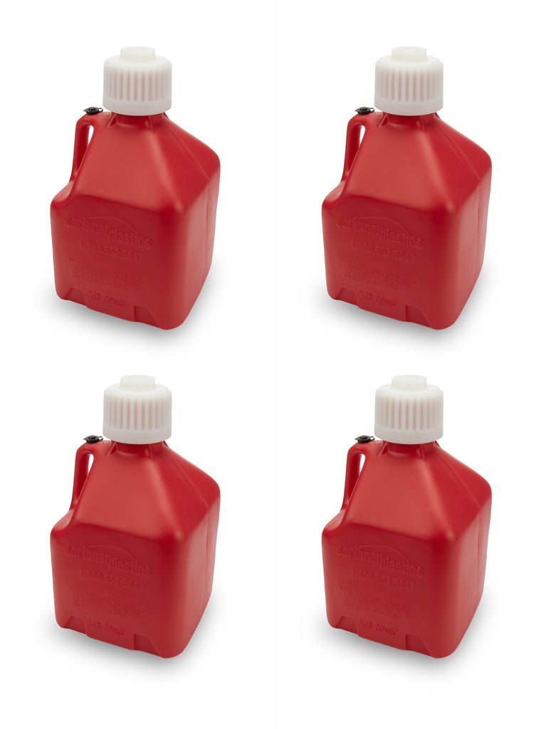 SCRIBNER 2020R-CASE Utility Jug 3 Gallon - Red - Case 4