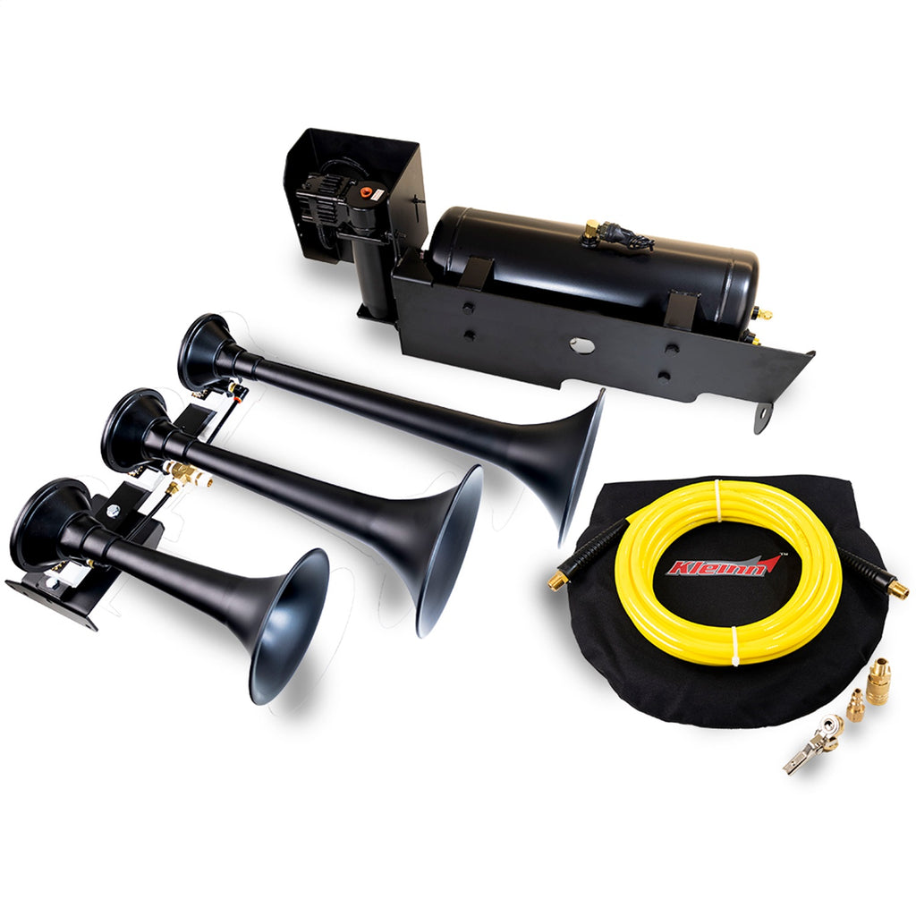 Kleinn Automotive Air Horns SDKIT-734 Onboard Air System w/Horns for Select Ford F-250 Super Duty, Ford F-350 Super Duty, Ford F-450 Super Duty