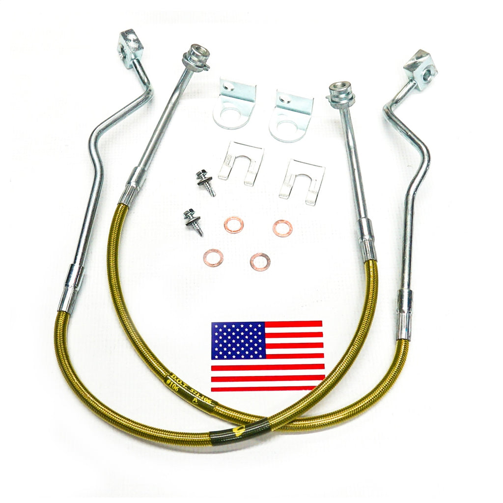 Superlift 91210 Bulletproof Brake Hose-Front-86 Ranger/Bronco II w/4-6in. Lift for Select Ford Bronco II, Ford Ranger