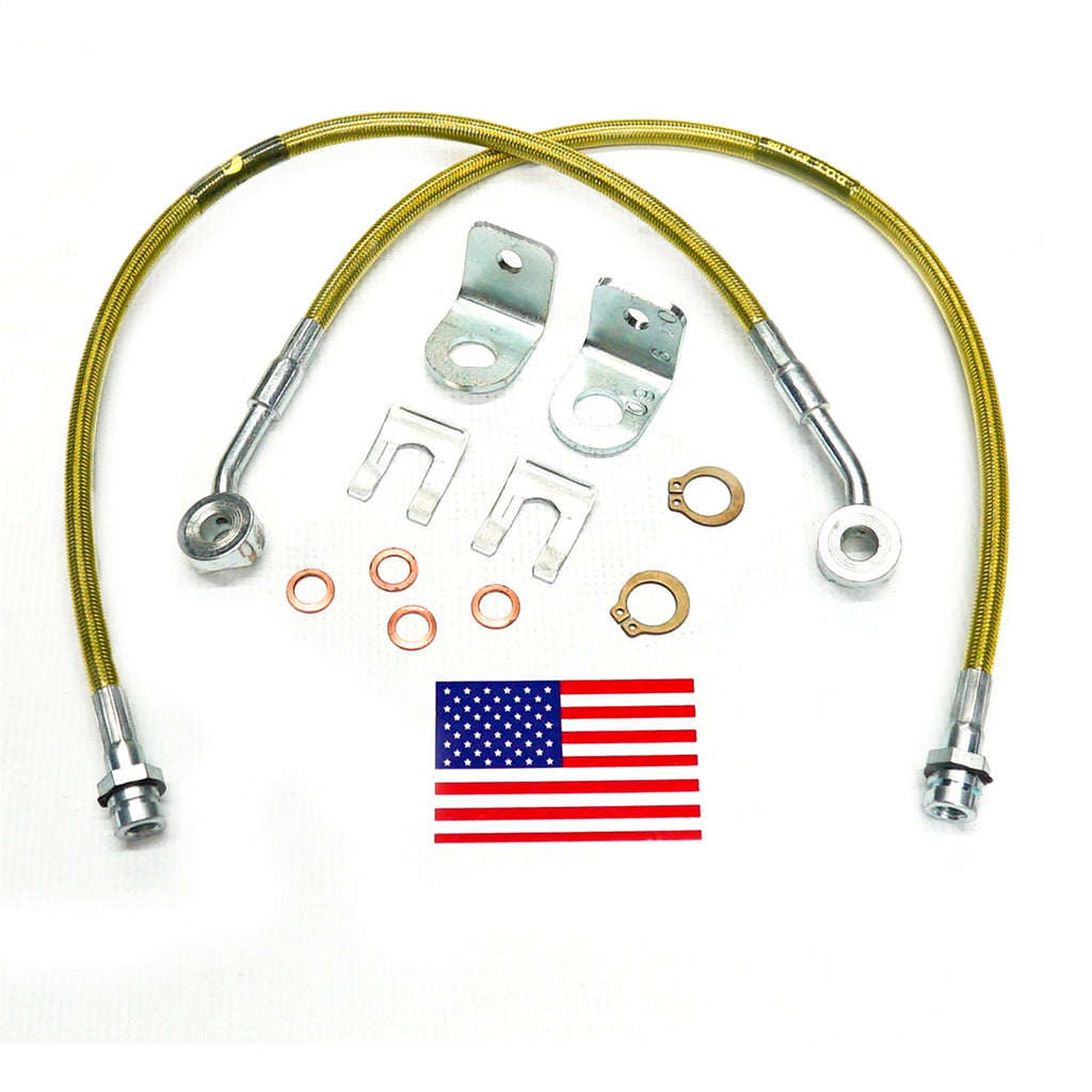 Superlift 91460 Bulletproof Brake Hose-Front-97-05 Wrangler TJ w/4-6in. Lift for Select Jeep TJ, Jeep Wrangler