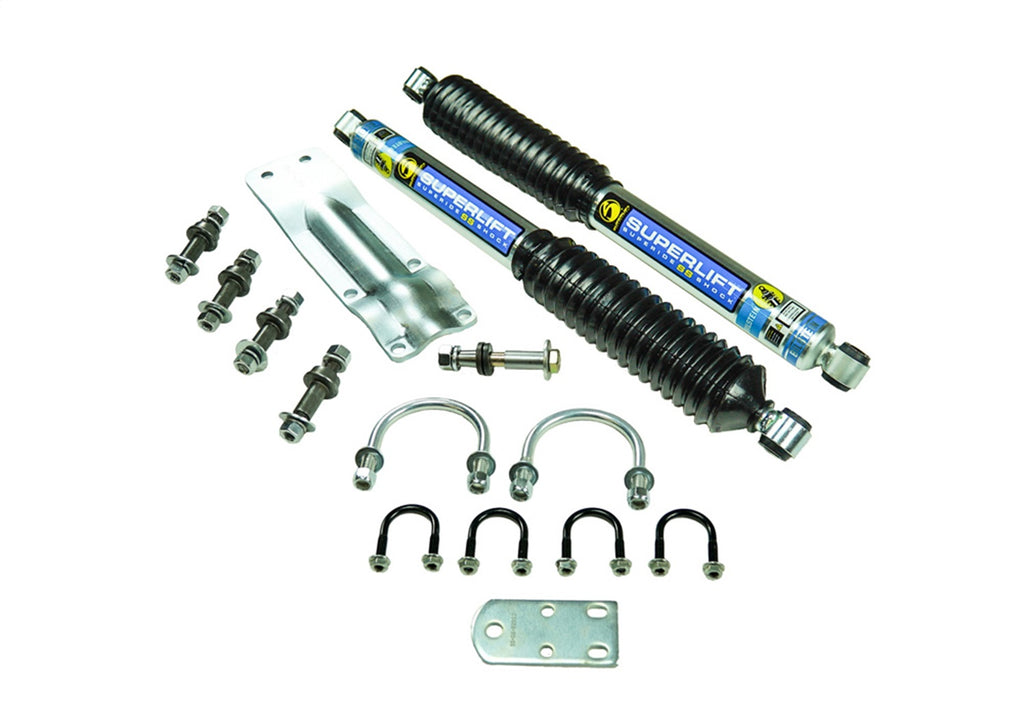 Superlift 92714 Dual Steering Stabilizer Kit-Bil-73-91 GM 1/2/3/4 Sld Axl/69-93 Ddg 1/2/3/4 4WD for Select Chevrolet Blazer, Chevrolet K10, Chevrolet K10 Pickup, Chevrolet K10 Suburban, Chevrolet K20, Chevrolet K20 Pickup, Chevrolet K20 Suburban,