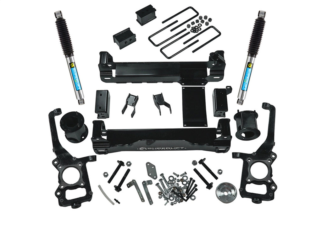 Superlift K127B 6in. Lift Kit-15-20 F150 4WD-w/Bilstein Rear Shocks for Select Ford F-150