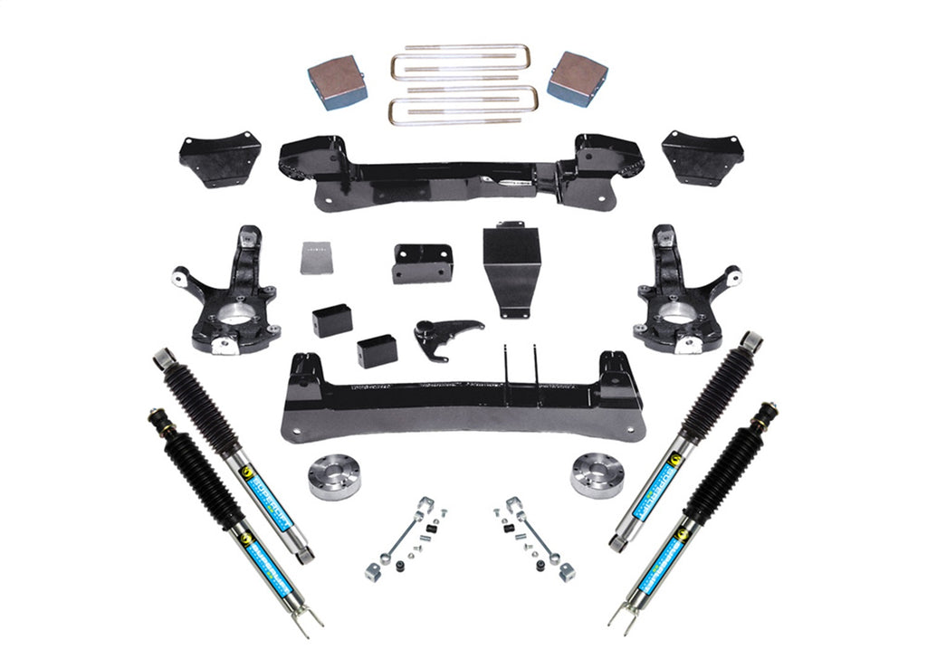 Superlift K121B 6in. Lift Kit-99-06 Silverado/Sierra 1500 4WD-Knuckle Kit w/Bilstein Shocks for Select Chevrolet Silverado 1500, Chevrolet Silverado Classic, GMC Sierra 1500, GMC Sierra Classic