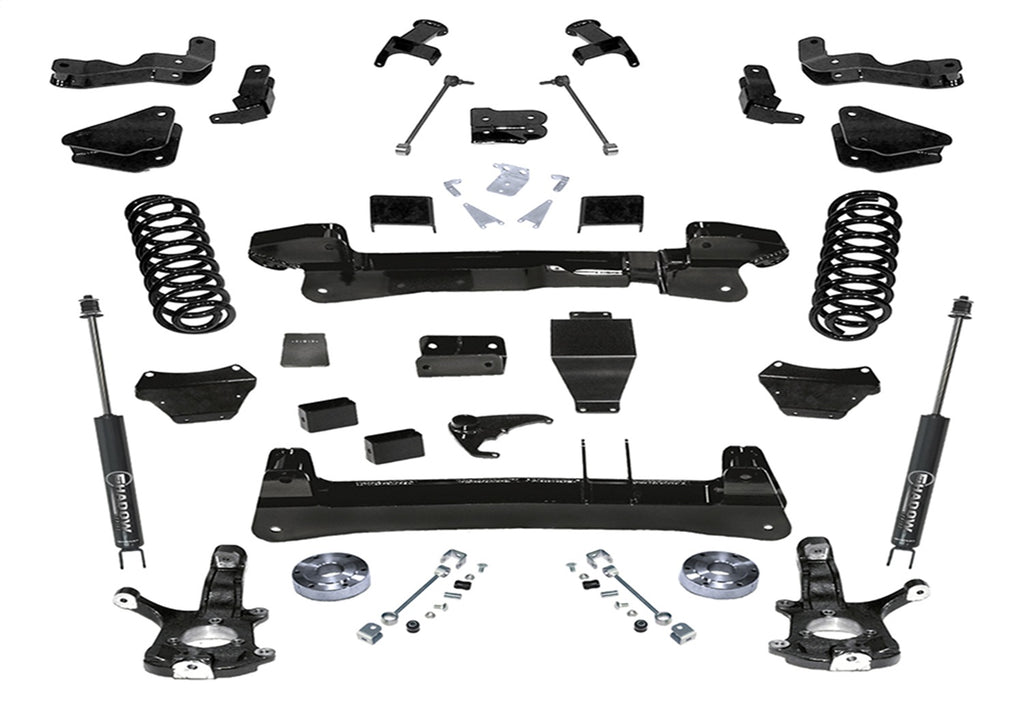 Superlift K123 6in. Lift Kit-1500 Suburban/Tahoe/Yukon 4WD-Knuckle Kit w/SL Shocks for Select Chevrolet Suburban 1500, Chevrolet Tahoe, GMC Yukon