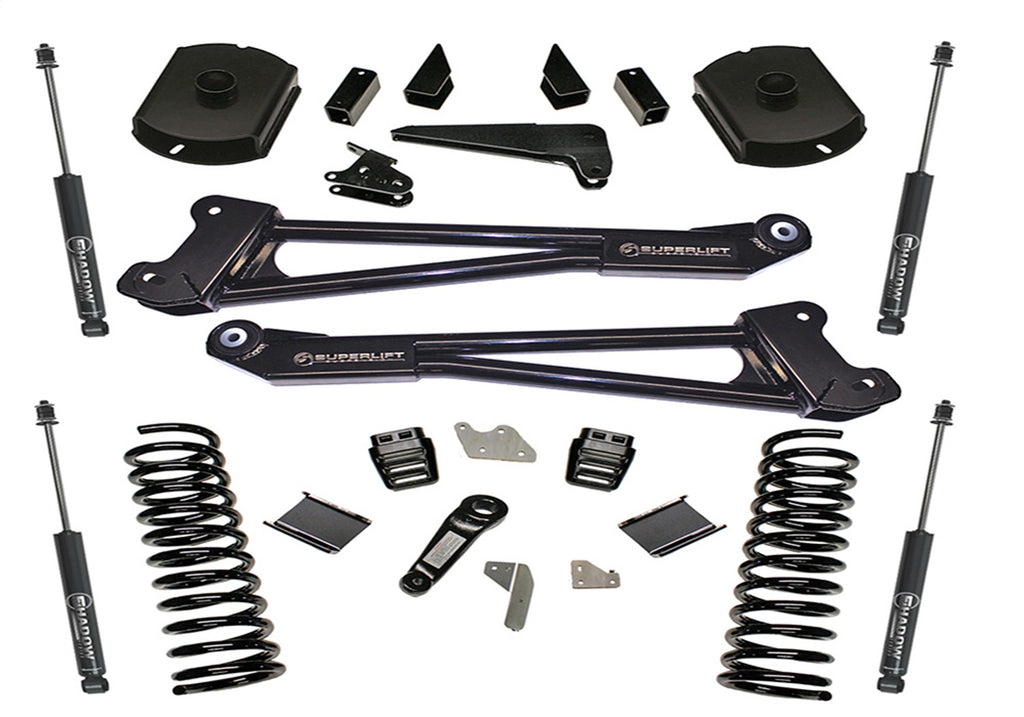 Superlift K125 4in. Lift Kit-14-18 Ram 2500 4WD-Diesel-Replacement Radius Arms w/SL Shocks for Select Ram