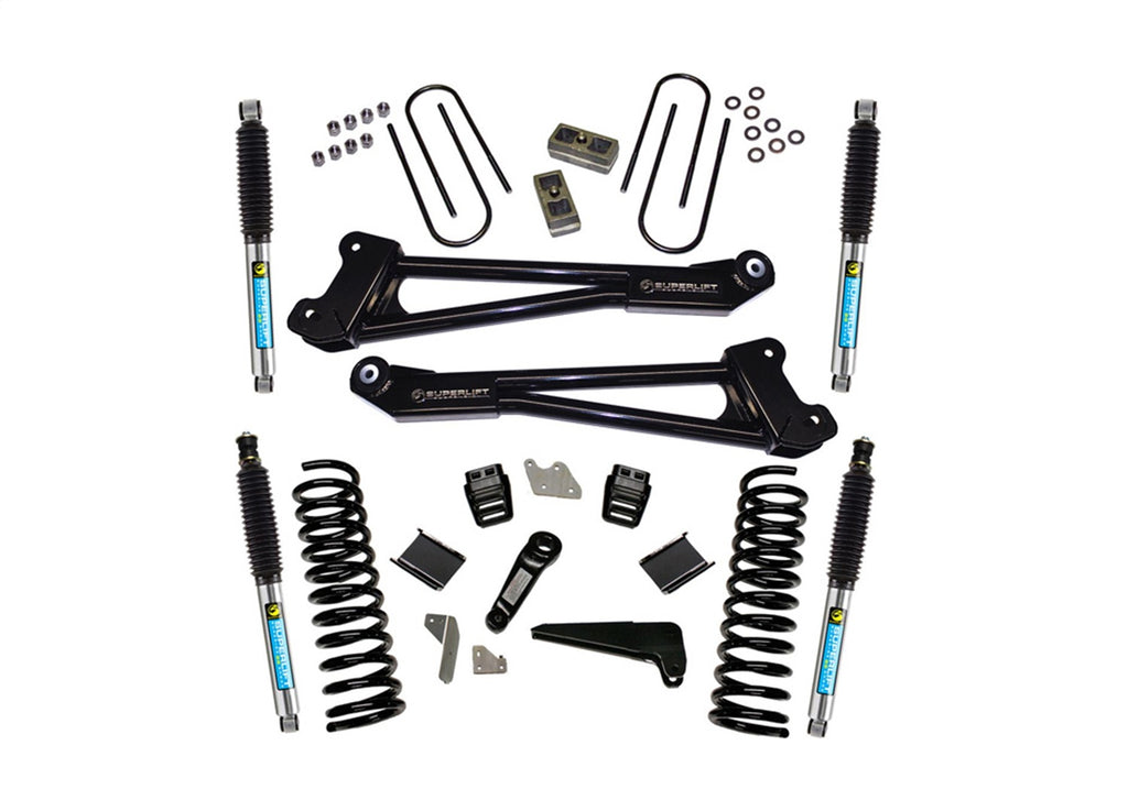 Superlift K144B 4in. Lift Kit-13-18 Ram 3500 4WD-Diesel-Replacmnt Radius Arms w/Bilstein Shocks for Select Ram