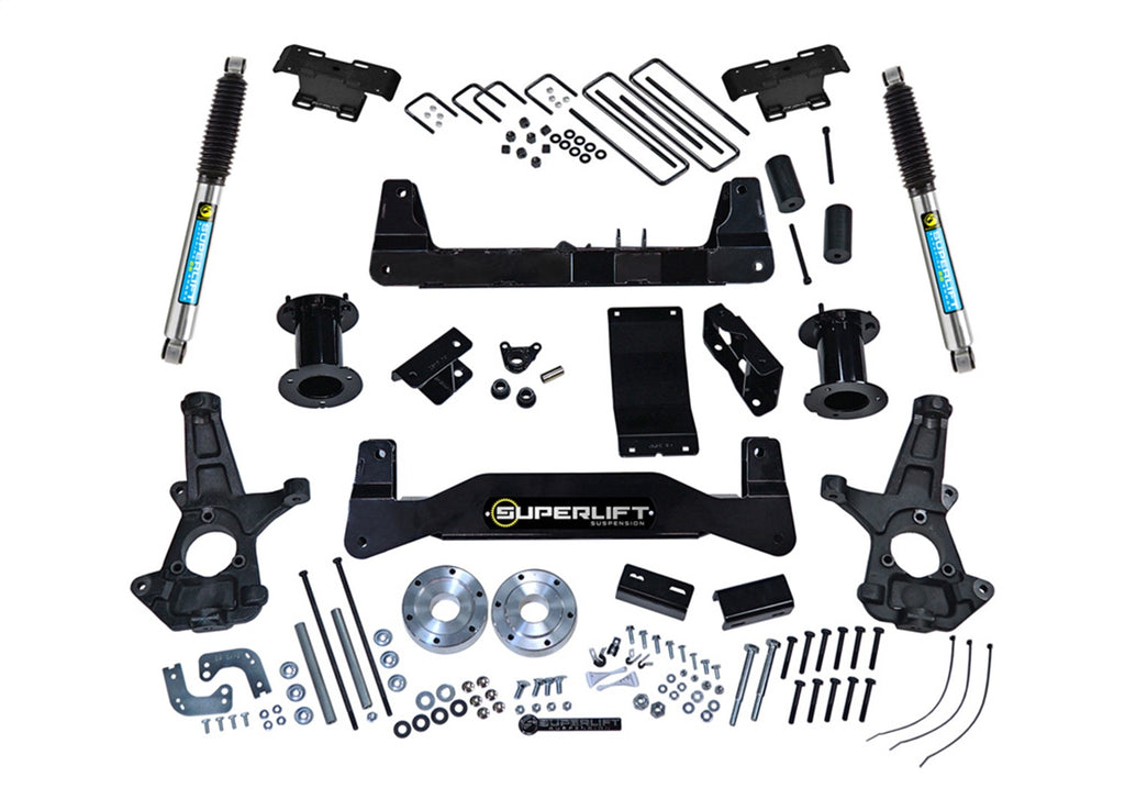 Superlift K160B 6.5in. Lift Kit-14-16 Silv/Sierra 1500 4WD w OE Cast Stl Ctrl Arms w Bil Rr Shck for Select Chevrolet Silverado 1500, GMC Sierra
