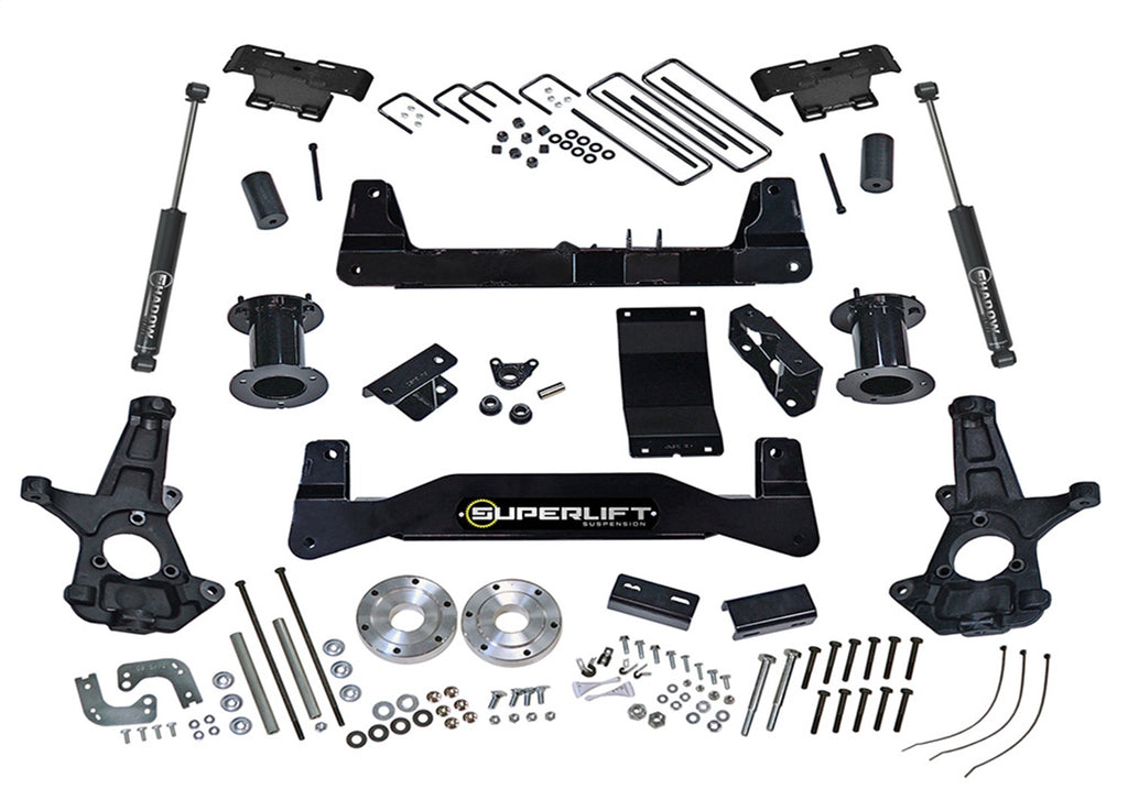 Superlift K162 6.5in. Lift Kit-07-13 Silverado/Sierra 1500 4WD-w/SL Rear Shocks for Select Chevrolet Silverado 1500, GMC Sierra