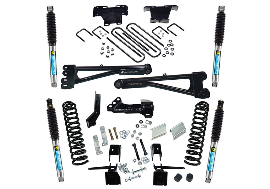 Superlift K165B 4in. Radius Arm Lift Kit-17-22 F-250/F-350 4WD-Diesel-w/Bilstein Shocks for Select Ford F-250 Super Duty, Ford F-350 Super Duty