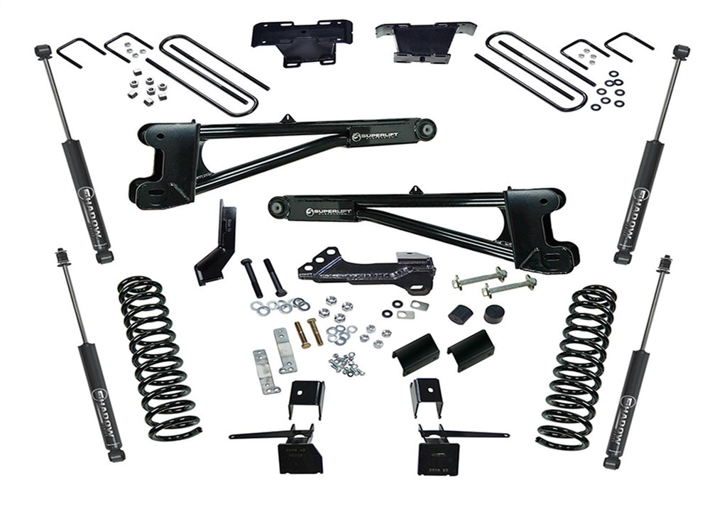 Superlift K165 4in. Radius Arm Lift Kit-17-22 F-250/F-350 4WD-Diesel-w/SL Shocks for Select Ford F-250 Super Duty, Ford F-350 Super Duty