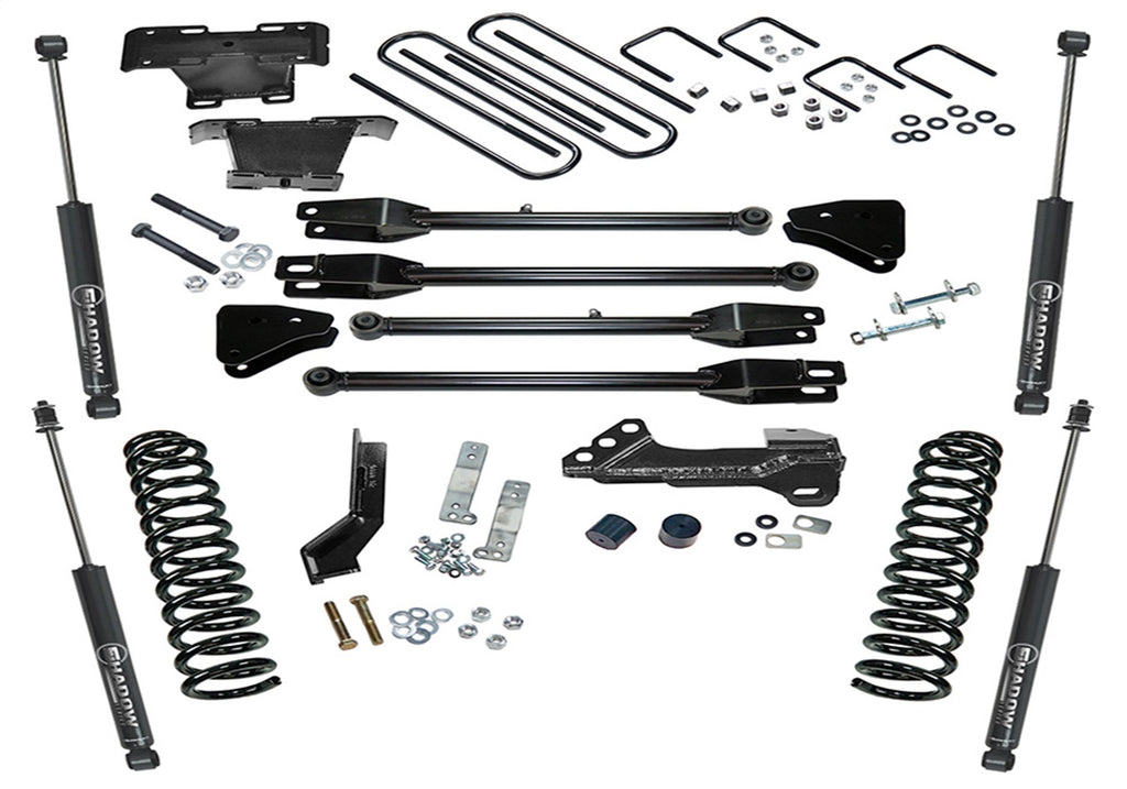 Superlift K166 4in. 4-Link Lift Kit-17-22 F-250/F-350 4WD-Diesel-w/SL Shocks for Select Ford F-250 Super Duty, Ford F-350 Super Duty