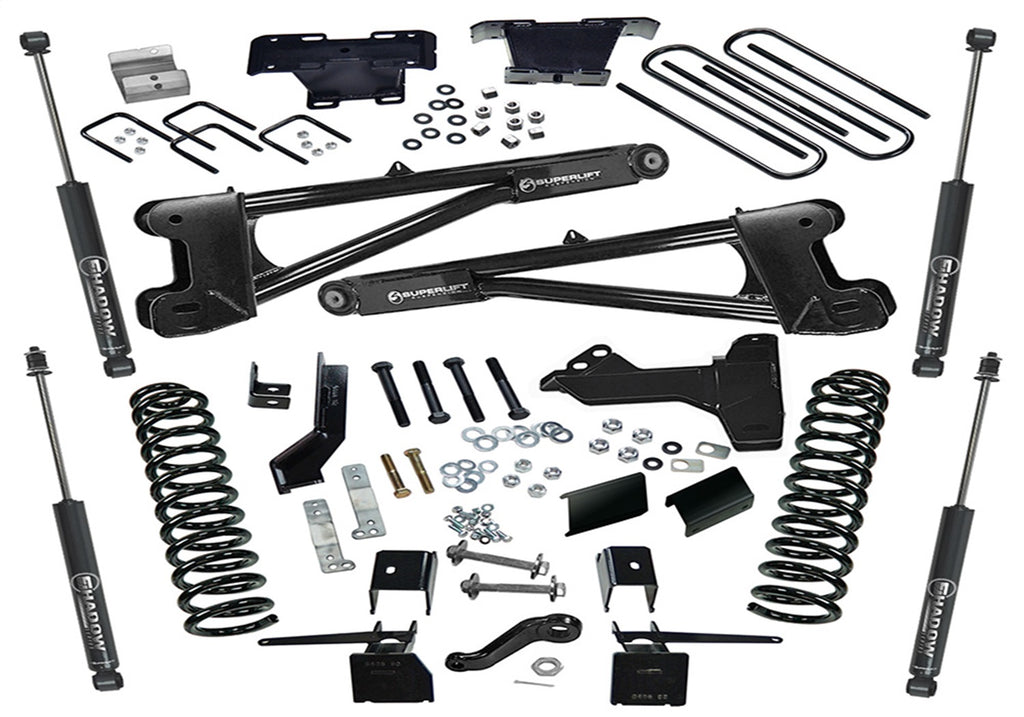 Superlift K169 6in. Radius Arm Lift Kit-17-22 F-250/F-350 4WD-Diesel-w/SL Shocks for Select Ford F-250 Super Duty, Ford F-350 Super Duty