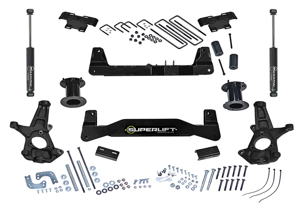 Superlift K181 6.5in. Lift Kit-14-18 GM 1500 2WD w OE Al or SS Control Arms w SL Rear Shocks for Select Chevrolet Silverado 1500, Chevrolet Silverado LD, GMC Sierra 1500, GMC Sierra Limited