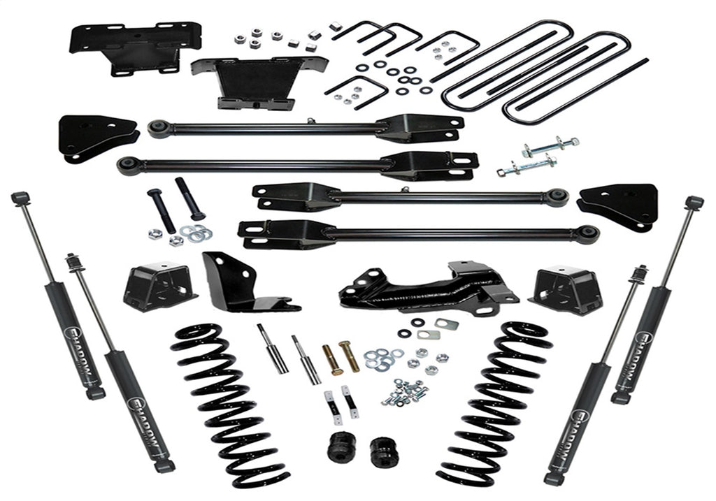 Superlift K230 4in. Lift Kit-05-07 F250/F350 4WD Diesel w 4-Link Conversion/SL Shocks for Select Ford F-250 Super Duty, Ford F-350 Super Duty