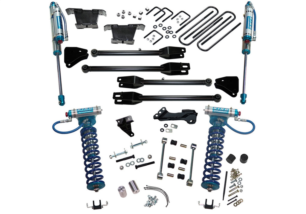 Superlift K233KG 4in. Lift Kit-08-10 F250/F350 4WD w/4-Link Conversion/King Clvrs/Shocks for Select Ford F-250 Super Duty, Ford F-350 Super Duty