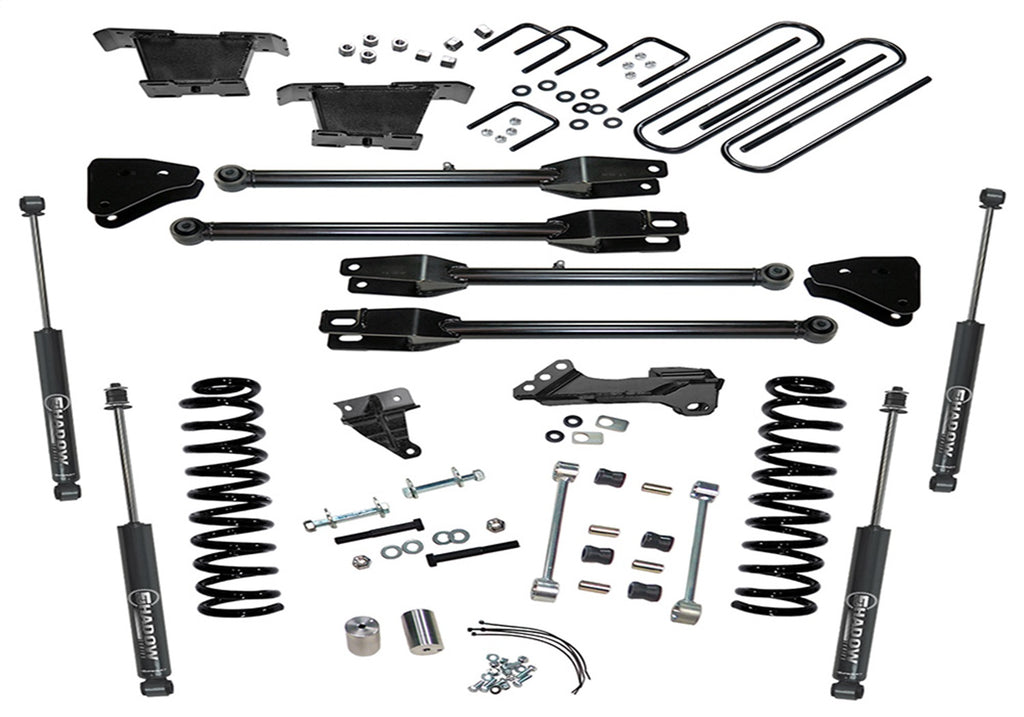 Superlift K233 4in. Lift Kit-08-10 F-250/F-350 4WD-Diesel-w/4-Link Conversion/SL Shocks for Select Ford F-250 Super Duty, Ford F-350 Super Duty
