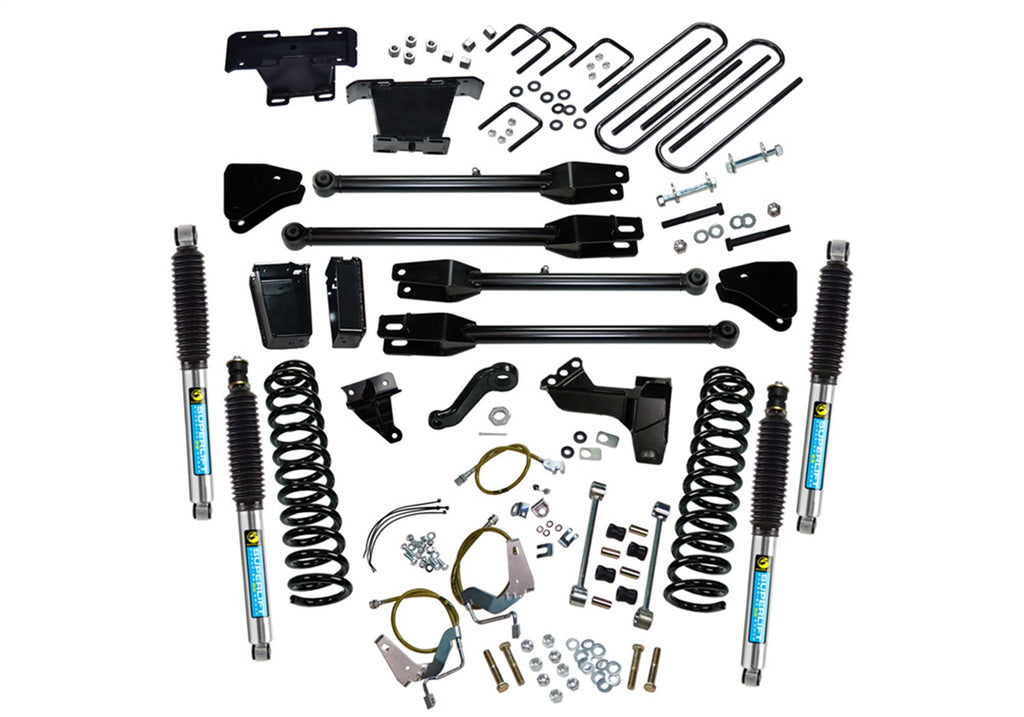 Superlift K234B 6in. Lift Kit-08-10 F250/F350 4WD-Dsl w/4-Link Conversion/Bil Shocks for Select Ford F-250 Super Duty, Ford F-350 Super Duty