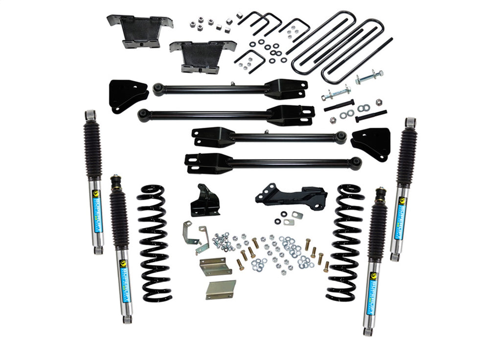 Superlift K236B 4in. Lift Kit-11-16 F250/F350 4WD-Dsl w/4-Link Conversion/Bil Shocks for Select Ford F-250 Super Duty, Ford F-350 Super Duty