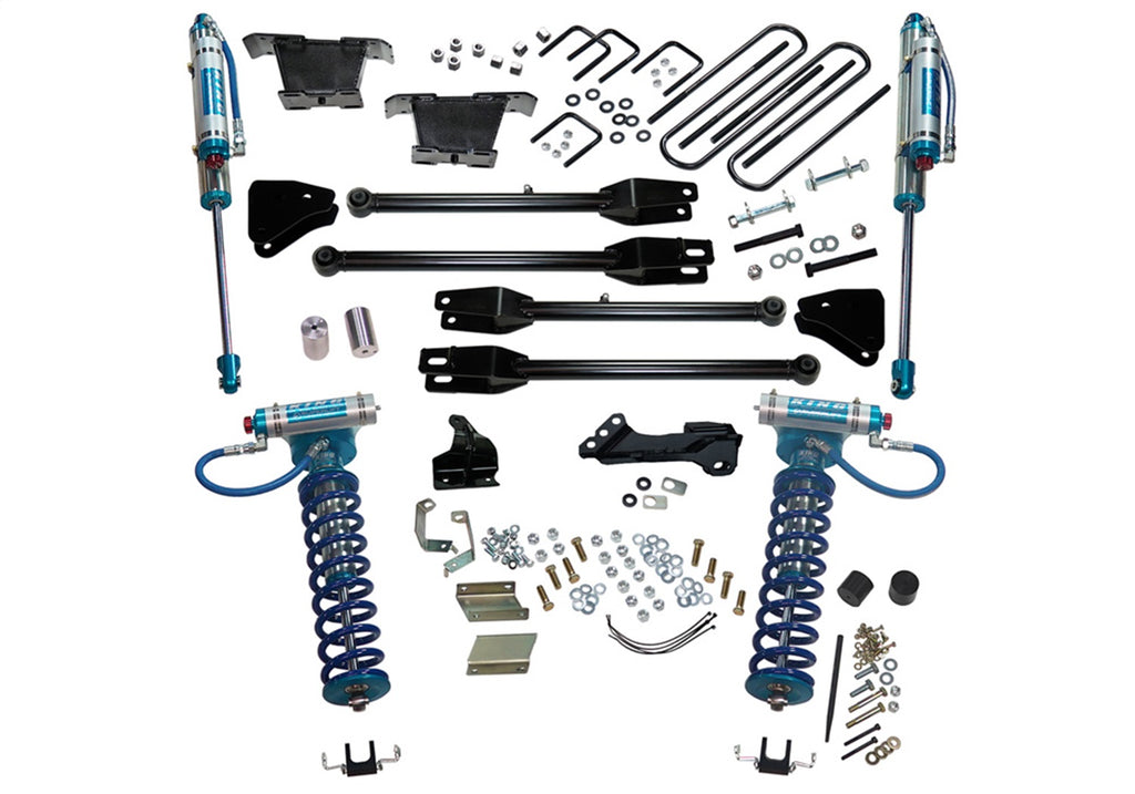 Superlift K236KG 4in. Lift Kit-11-16 F250/F350 4WD w/4-Link Conversion/King Clvrs/Shocks for Select Ford F-250 Super Duty, Ford F-350 Super Duty