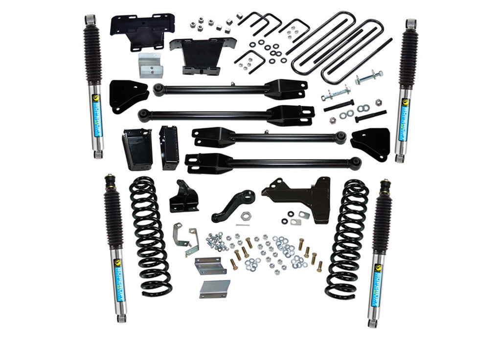 Superlift K237B 6in. Lift Kit-11-16 F250/F350 4WD-Dsl w/4-Link Conversion/Bil Shocks for Select Ford F-250 Super Duty, Ford F-350 Super Duty