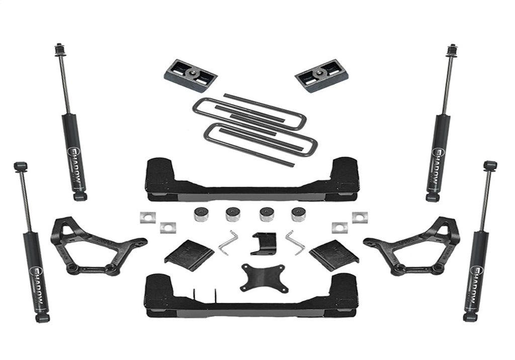 Superlift K362 4in.-5in. Adjustable Lift Kit-93-96 T-100 4WD-w/SL Shocks for Select Toyota T100