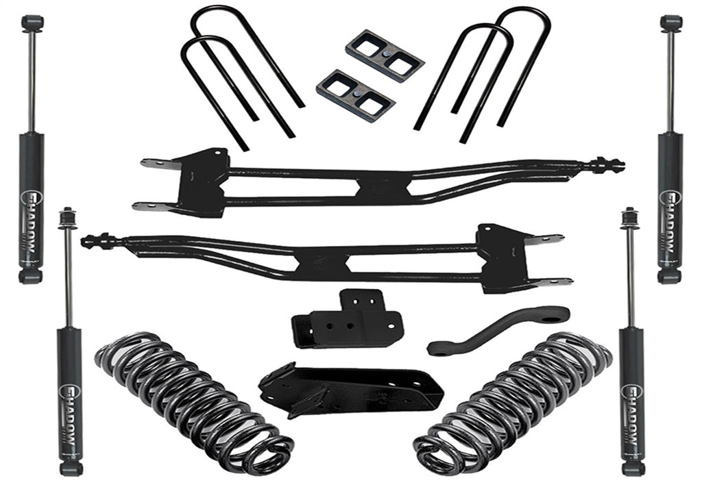 Superlift K385 4in. Superunner Radius Arm Lift Kit-80-96 Bronco 4WD-w/SL Shocks for Select Ford Bronco