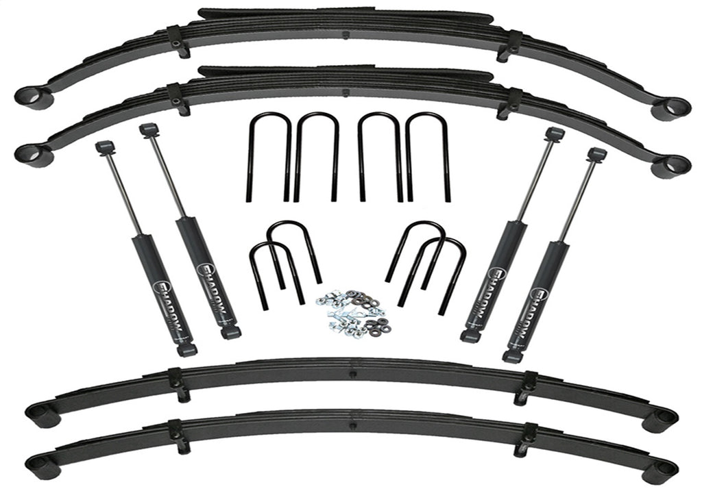 Superlift K419 4in. Lift Kit (w/52in. Rr Sprngs)-73-87 K10/K15/73-91 Blzr/Jimmy/Sbrbn 4WD-w/SLS for Select Chevrolet Blazer, Chevrolet K10 Pickup, Chevrolet K10 Suburban, Chevrolet K5 Blazer, Chevrolet V10