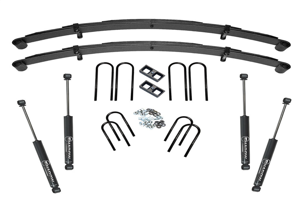 Superlift K428 4in. Lift Kit-73-87 GM 1/2 Ton 4WD-Rr Block Kit w/SL Shocks for Select Chevrolet K10, Chevrolet K10 Pickup, GMC K15, GMC K15/K1500 Pickup, GMC K1500