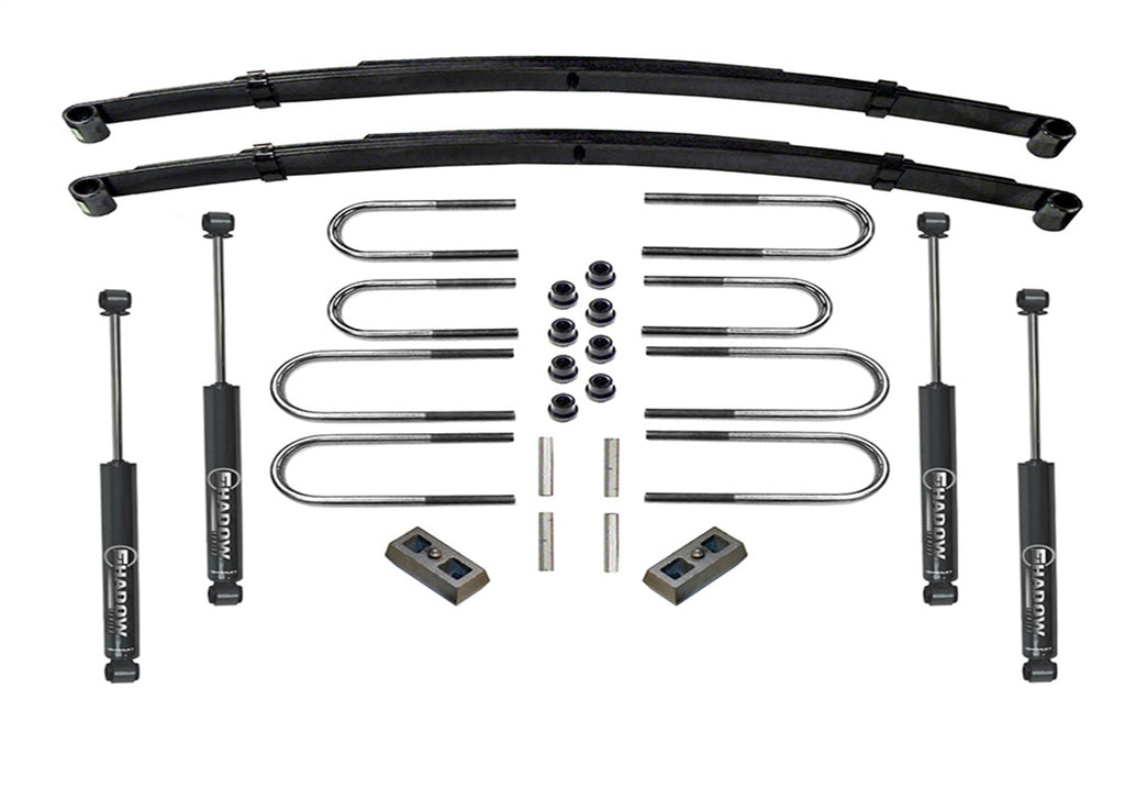 Superlift K434 2.5in. Lift Kit-73-91 GM 3/4 Ton 4WD-Rr Block Kit w/SL Shocks for Select Chevrolet K20, Chevrolet K20 Pickup, Chevrolet K20 Suburban, GMC K25, GMC K25 Suburban, GMC K25/K2500 Pickup, GMC K25/K2500 Suburban, GMC K2500, GMC K2500 Suburban