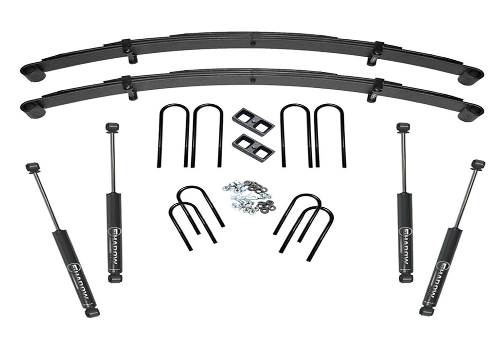 Superlift K436 4in. Lift Kit-73-88 GM 3/4 Ton PU 4WD-Rr Block Kit w/SL Shocks for Select Chevrolet K20, Chevrolet K20 Pickup, GMC K25, GMC K25/K2500 Pickup, GMC K2500