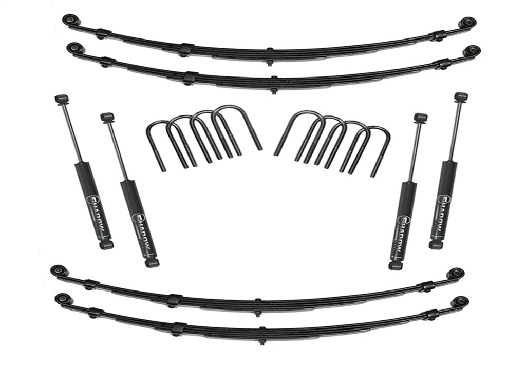 Superlift K712 4in. Lift Kit-55-75 Jeep CJ5/CJ6/M38A1-w/SL Shocks for Select Jeep CJ5, Jeep CJ5A, Jeep CJ6, Jeep CJ6A, Jeep F4, Jeep Willys